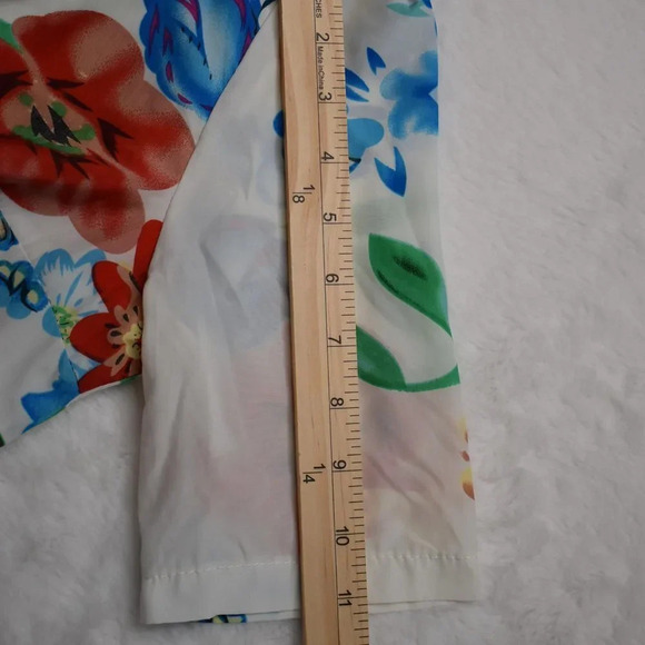 ASOS Floral Dress Sz 8 Mini Pleated Skirt Whimsigoth Party Boho Artsy - Picture 11 of 12